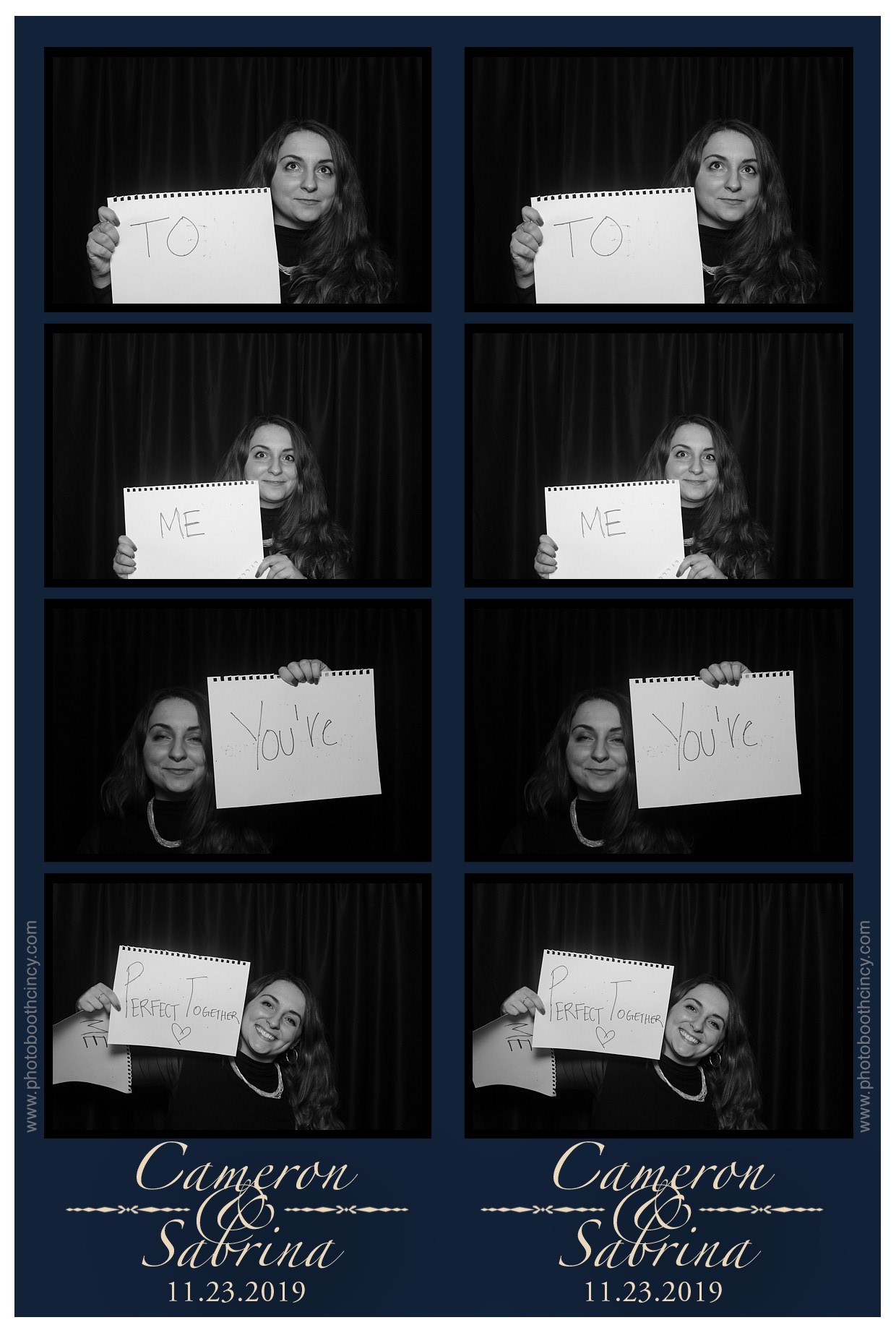 Cameron & Sabrina | View more photos from the event at gallery.photoboothcincy.com/u/PhotoBoothCincy/Cameron-Sabrina